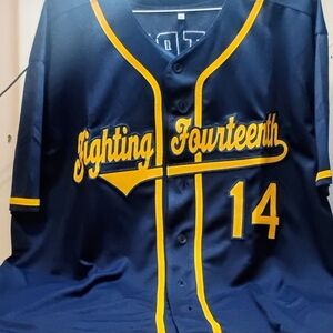 Navy and Yellow Baseball Jersey